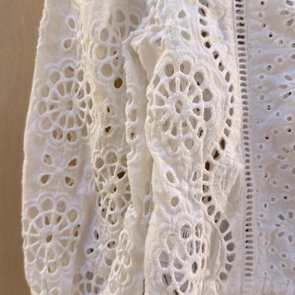 Banana Republic White Eyelet Lace Top - Picture 9 of 10